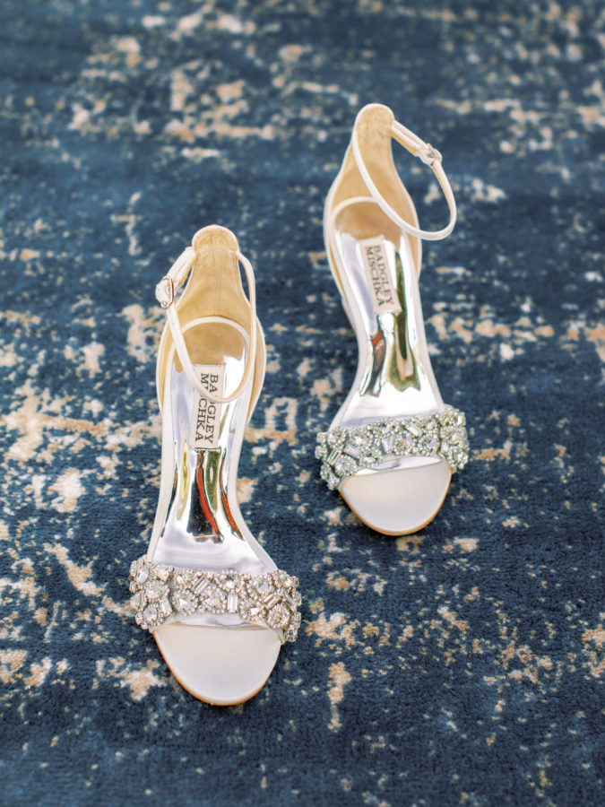 wedding shoes by Badgley Mischka