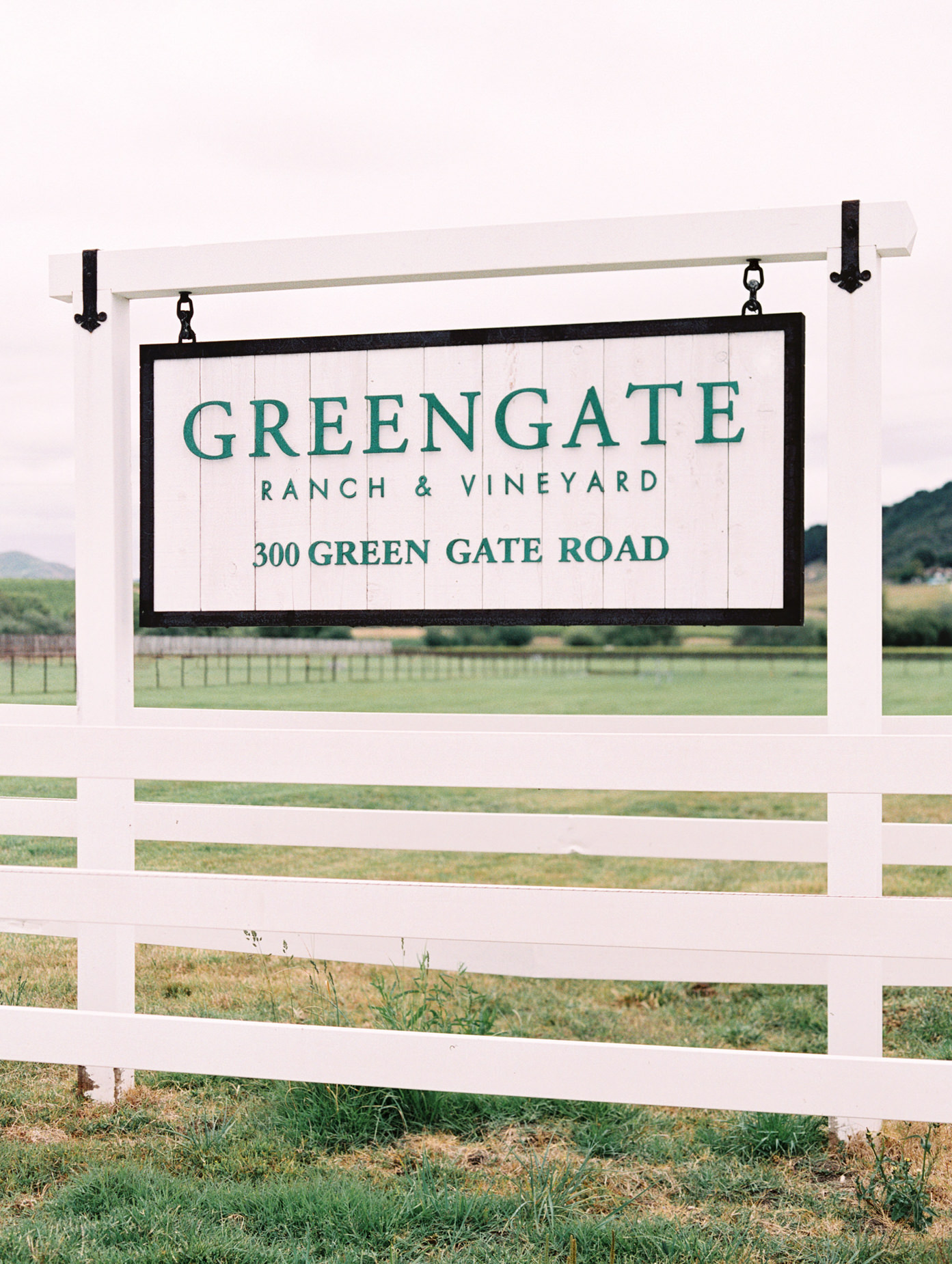 Greengate Ranch wedding photographer captures sign image